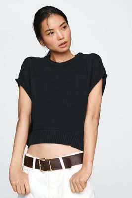 Maeve 100% Cotton Drop-Shoulder Sweater