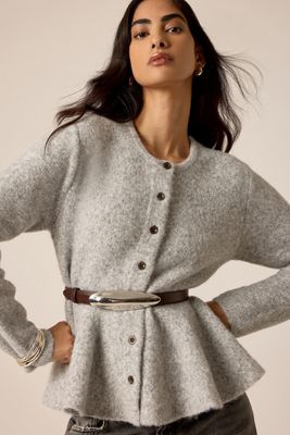 Cardigan peplum sablier By Anthropologie