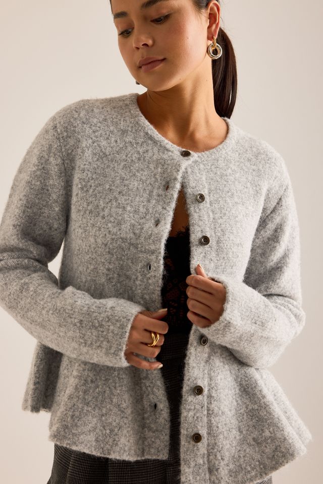 By Anthropologie Cardigan Peplo a Clessidra #6