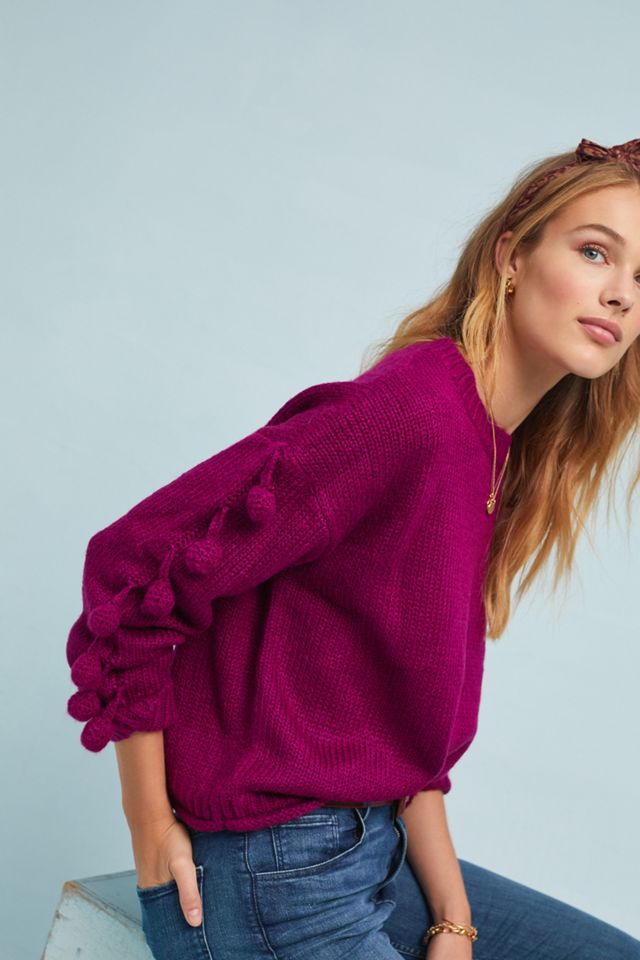 Winterberry Pommed Sweater #3