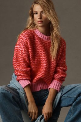 Lili Sidonio Two-Tone Pullover Sweater | Anthropologie