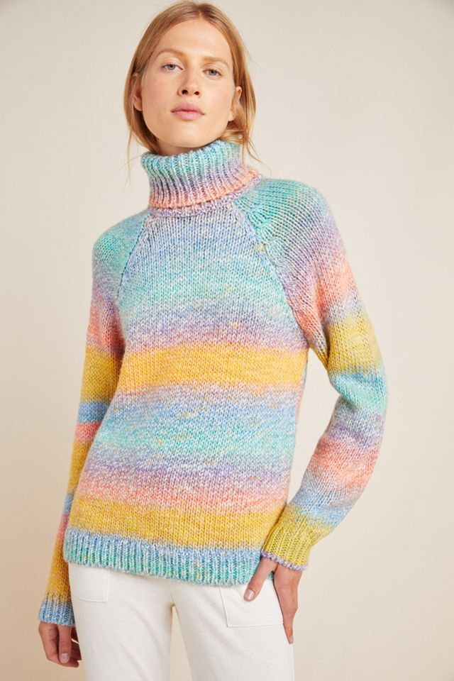 Rainbow Turtleneck Sweater #3