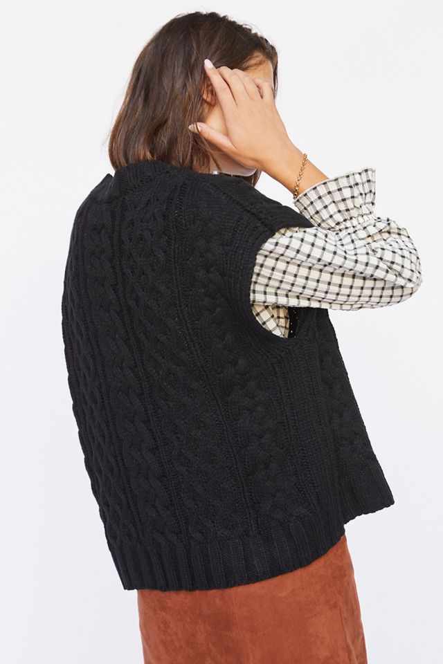Cable-Knit Sweater Vest #2