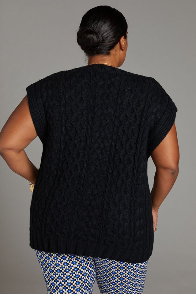 Cable-Knit Sweater Vest #5