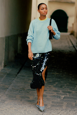 Cline Chunky Crew Neck Sweater by Anthropologie
