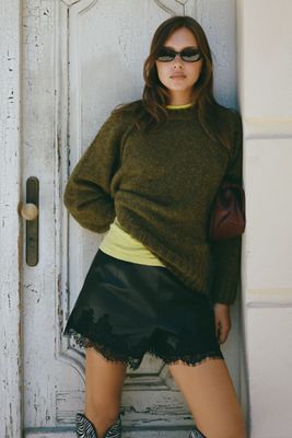 Cline Chunky Crew Neck Sweater