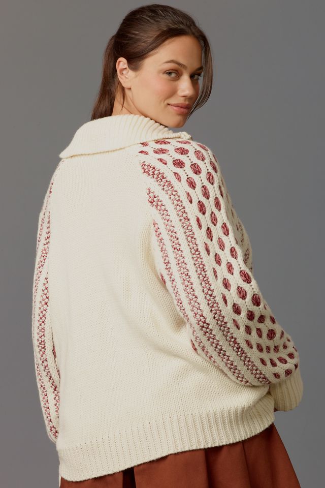 Pilcro Half-Zip Cable Sweater #4