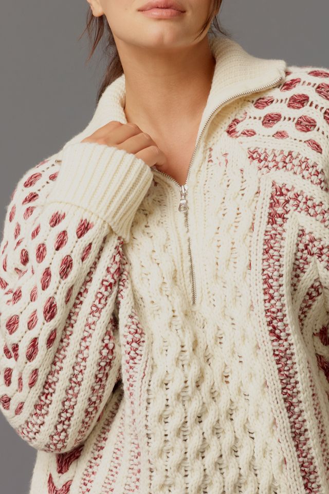 Pilcro Half-Zip Cable Sweater #5