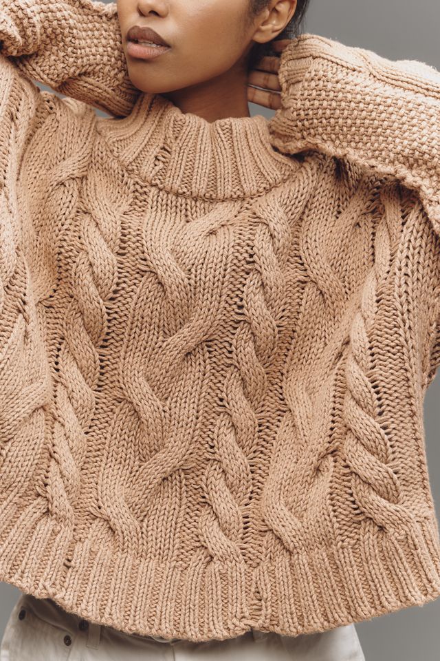 Pilcro Cable-Knit Pullover Sweater #1