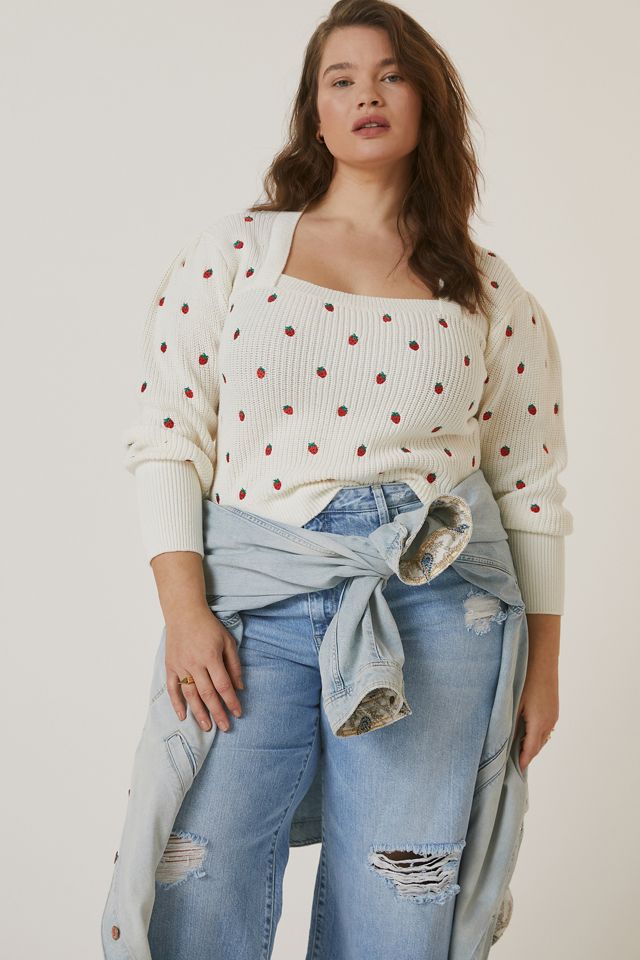 Maeve Embroidered Sweater Top #4