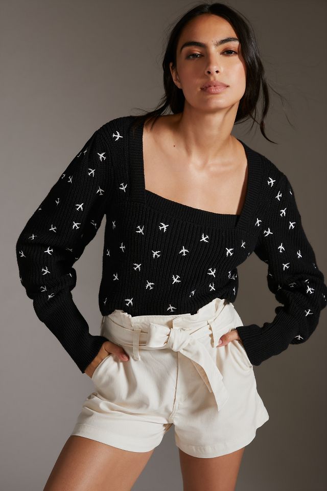 Mutton sleeve outlet sweater