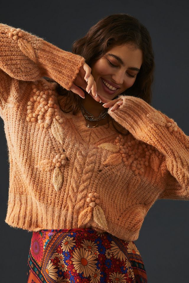 By Anthropologie Bauble V-Neck Sweater #1