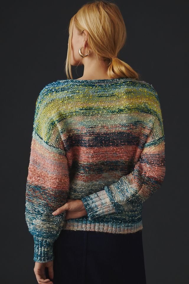 By Anthropologie Embellished Ombre Sweater #2