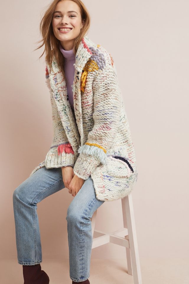 Arietta Fringed Cardigan Anthropologie