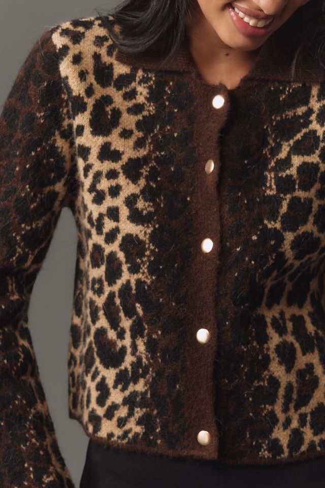 Anthropologie leopard cardigan store