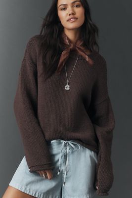 The Lennon Wide-Sleeve Turtleneck Sweater by Pilcro | Anthropologie