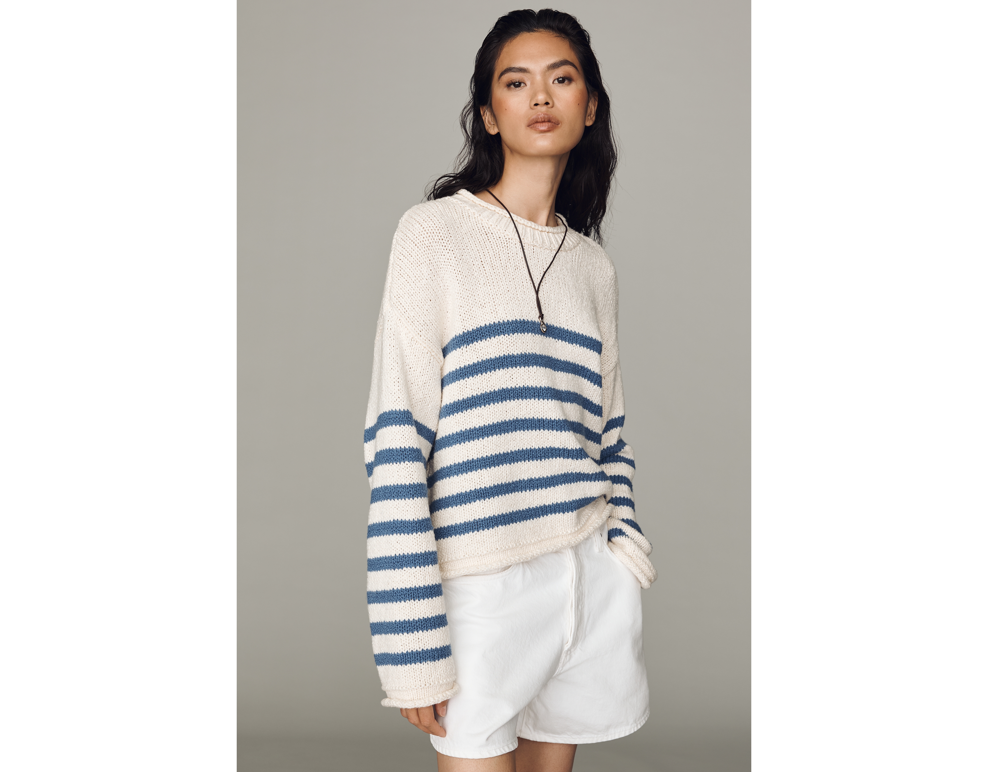 Pilcro Harlow Oversized Roll Neck Sweater