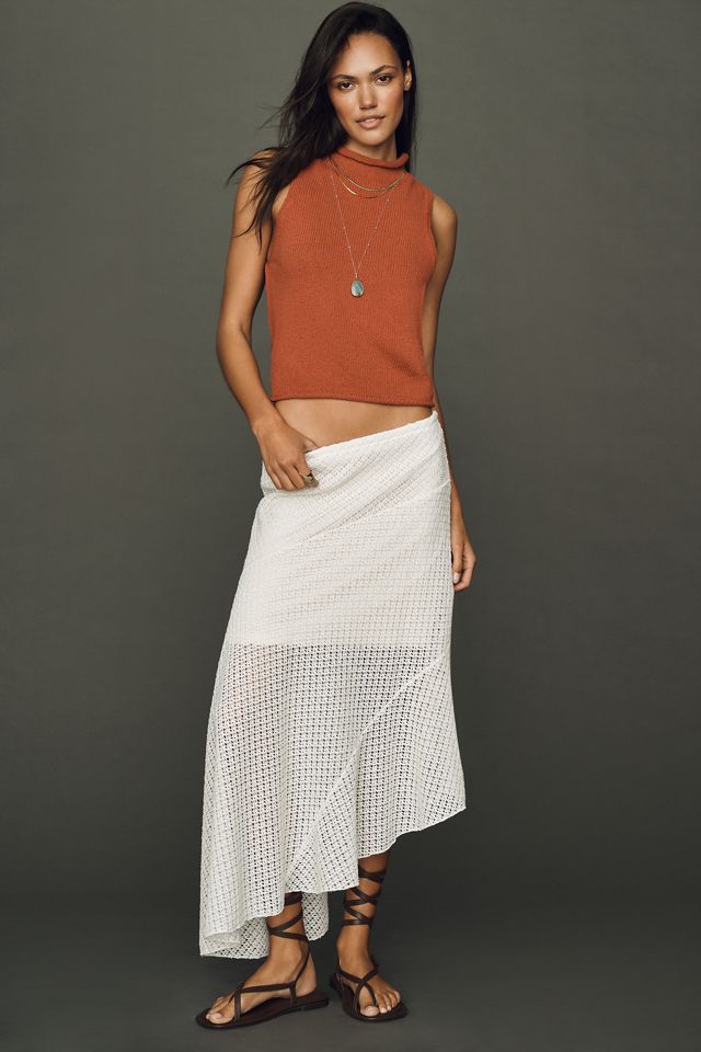Pilcro Campbell 100% Cotton Roll Neck Sweater Tank #3