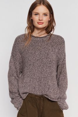 Pilcro Harlow 100% Marled Cotton Sweater by Anthropologie