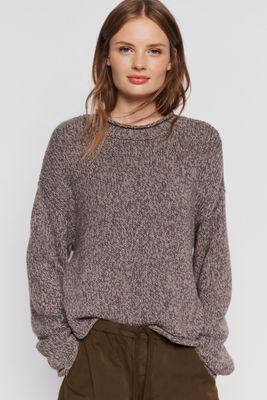 Pilcro Harlow 100% Marled Cotton Sweater