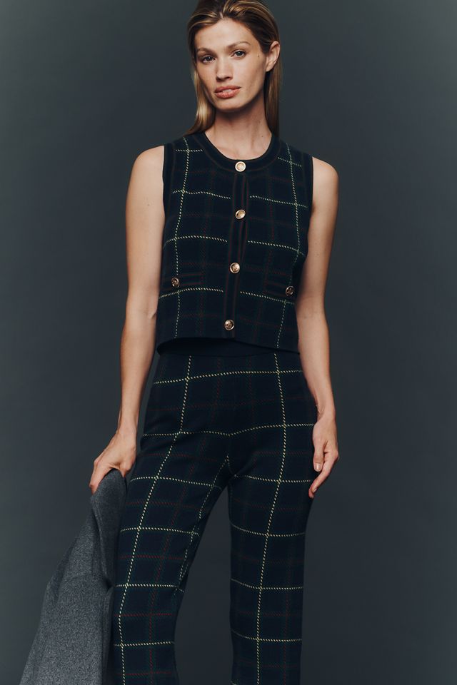 Saylor Tilden Sleeveless Knit Button-Front Top #2