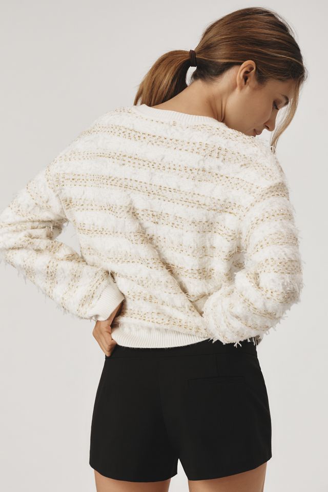 Endless Rose Lurex Striped Sweater #1