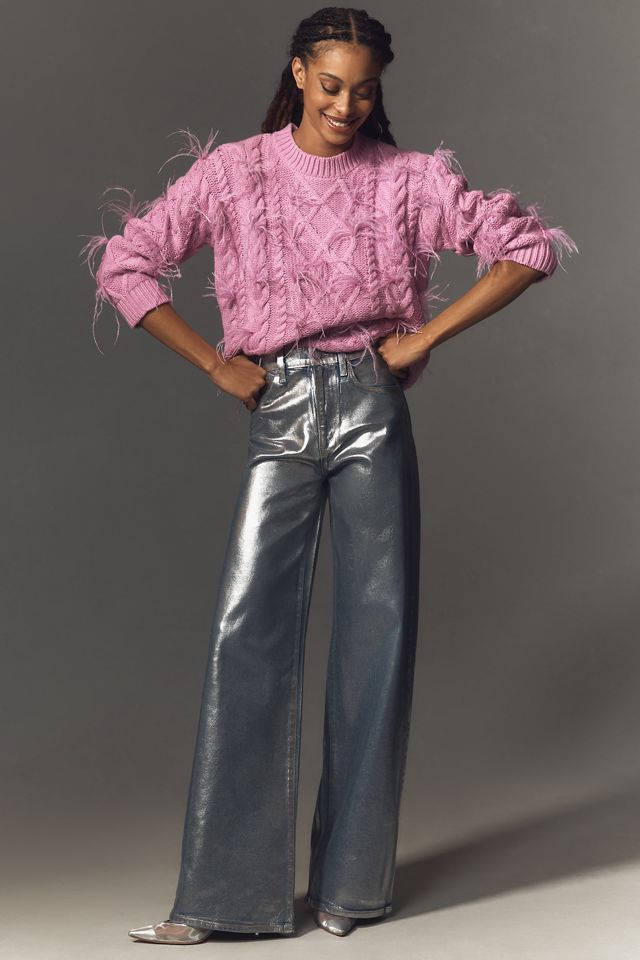 Endless Rose Faux-Feather Detail Sweater #2