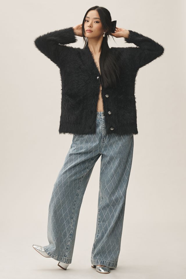 Endless Rose V-Neck Deco Cardigan Sweater #1