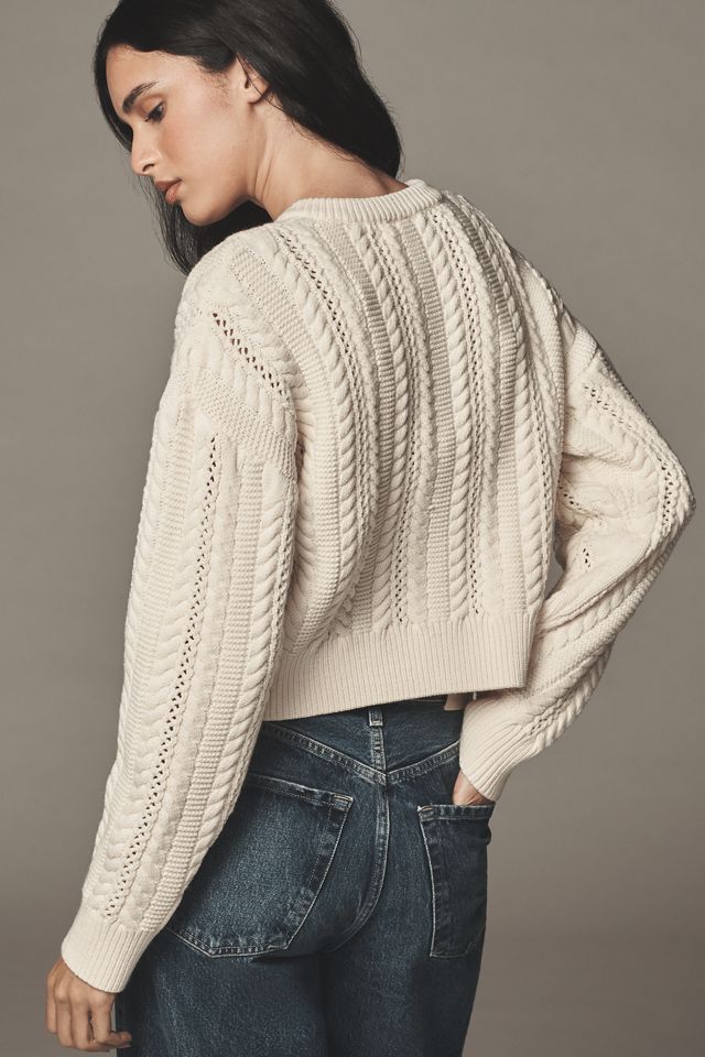 Endless Rose Cable-Knit Cardigan Sweater #1