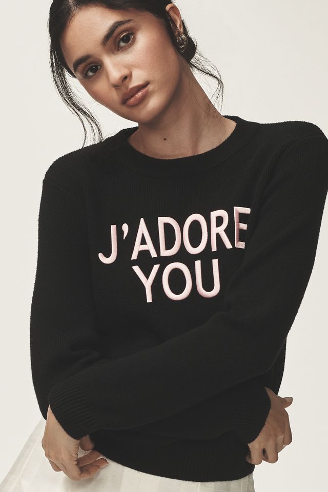 Endless Rose J'Adore You Motif Sweater #3
