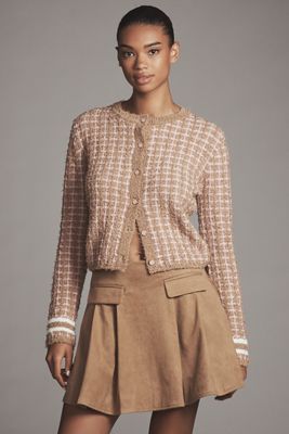 Endless Rose Tweed Cardigan Sweater