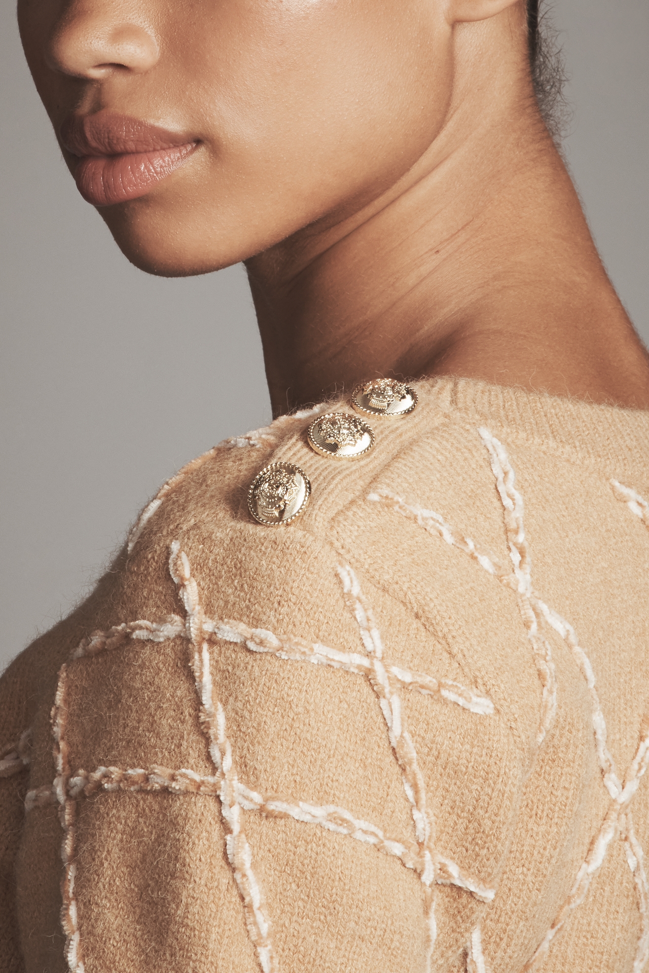 Endless Rose Crew-Neck 3D Embroidered Sweater Tee