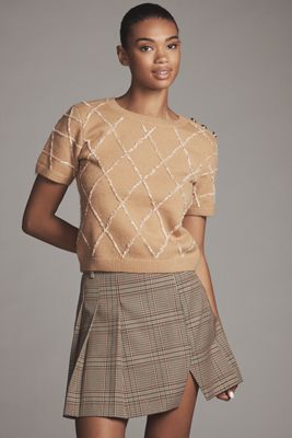 Endless Rose Asymmetrical Side-Slit Sweater | Anthropologie