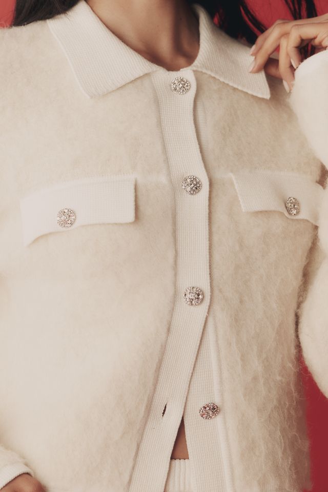 Endless Rose Textured Collared Cardigan Sweater #3