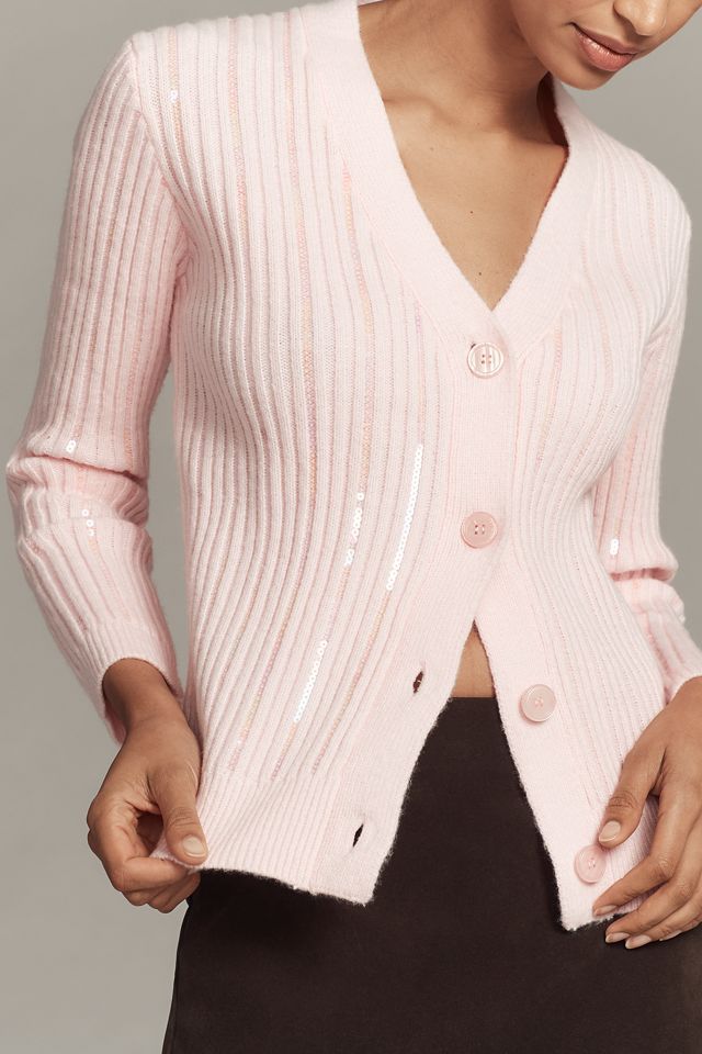 Endless Rose V-Neck Sequin Cardigan Sweater #1