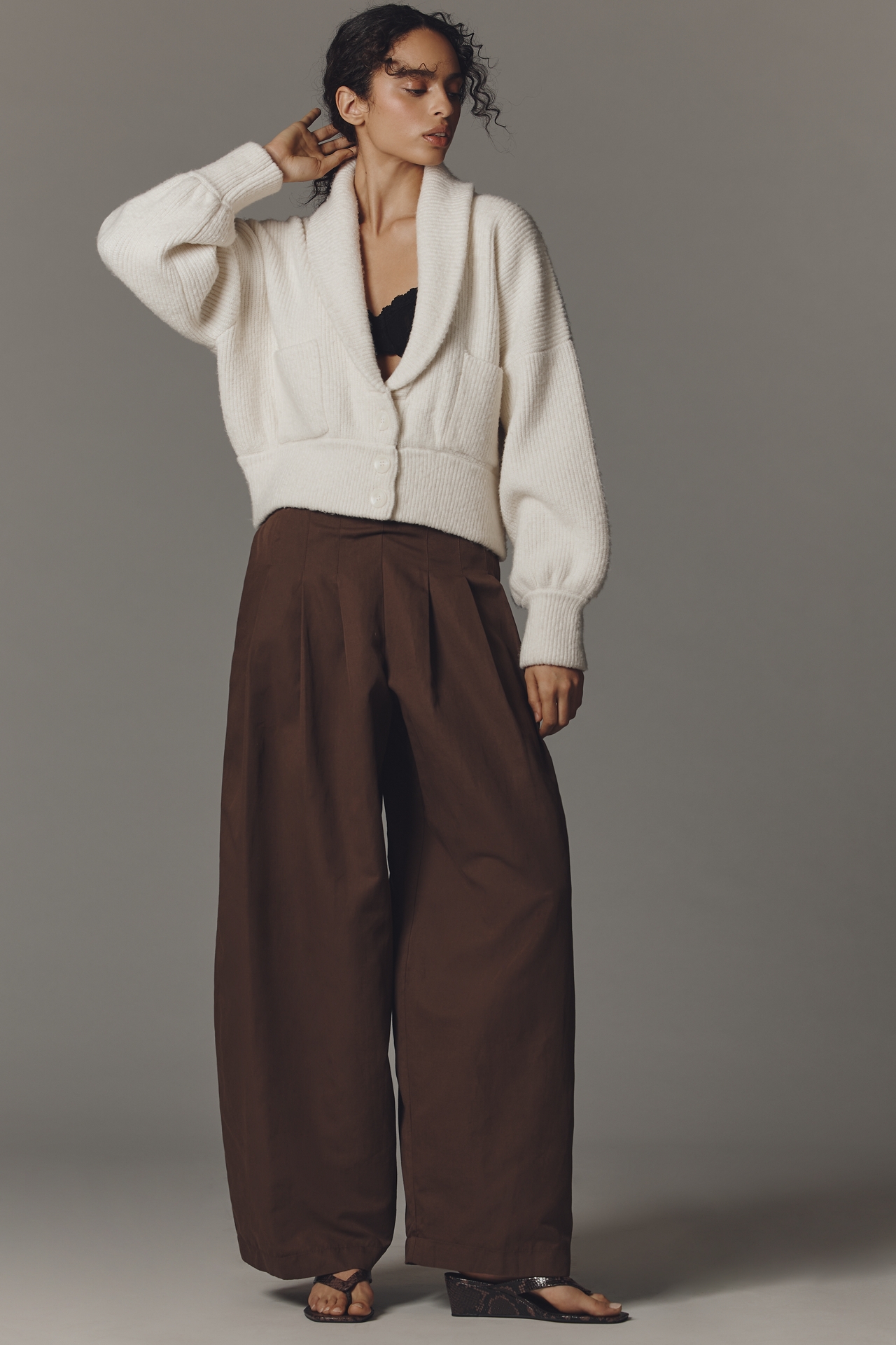 Endless Rose Chunky Collared Cardigan Sweater