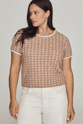 Endless Rose Textured Short Sleeve Top | Anthropologie