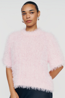 Endless Rose Faux Feather Sweater by Anthropologie