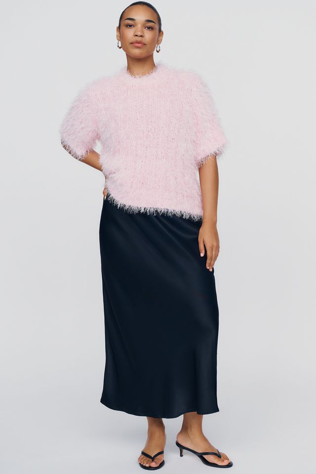 Endless Rose Faux Feather Sweater #2