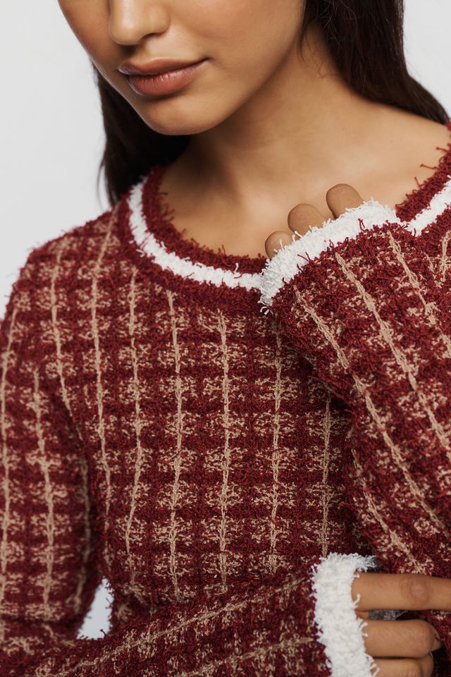 Endless Rose Textured Crew Neck Sweater #2