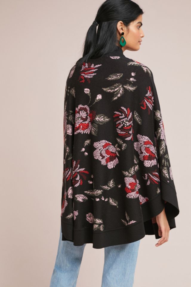Monica Floral Poncho #1