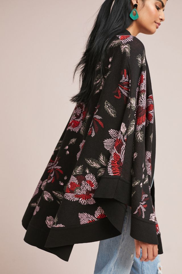 Monica Floral Poncho #3