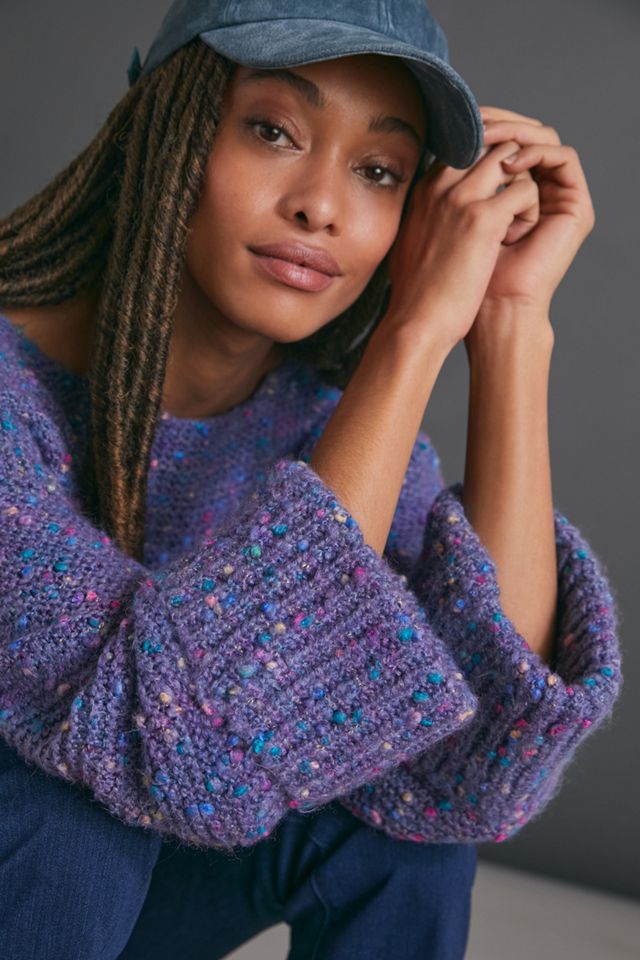 Maeve Kimmie Speckled Sweater | Anthropologie