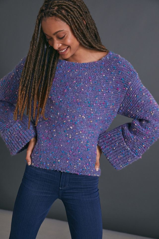 Maeve Kimmie Speckled Sweater | Anthropologie