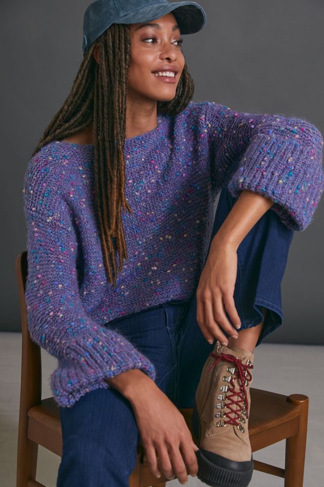Maeve Kimmie Speckled Sweater | Anthropologie