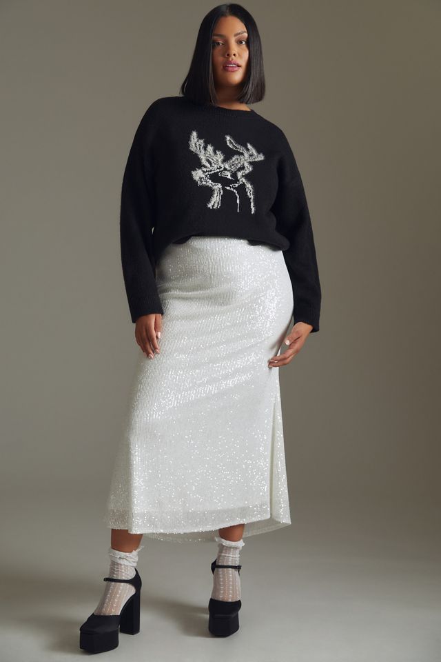 By Anthropologie Deer Sweater #8
