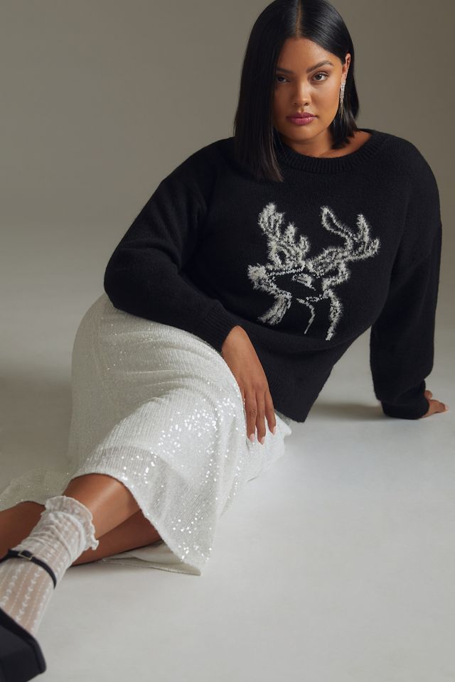 By Anthropologie Deer Sweater #5