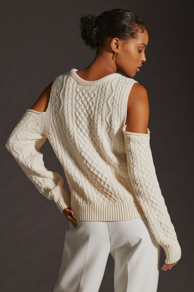 Pilcro Cutout Fisherman Sweater #1