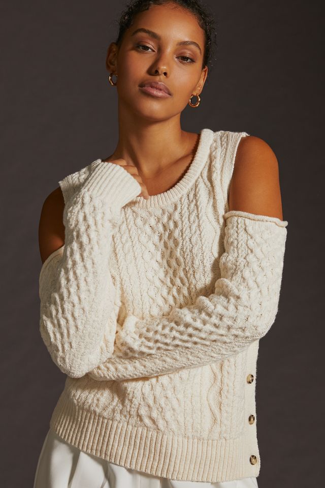 Pilcro Cutout Fisherman Sweater #2