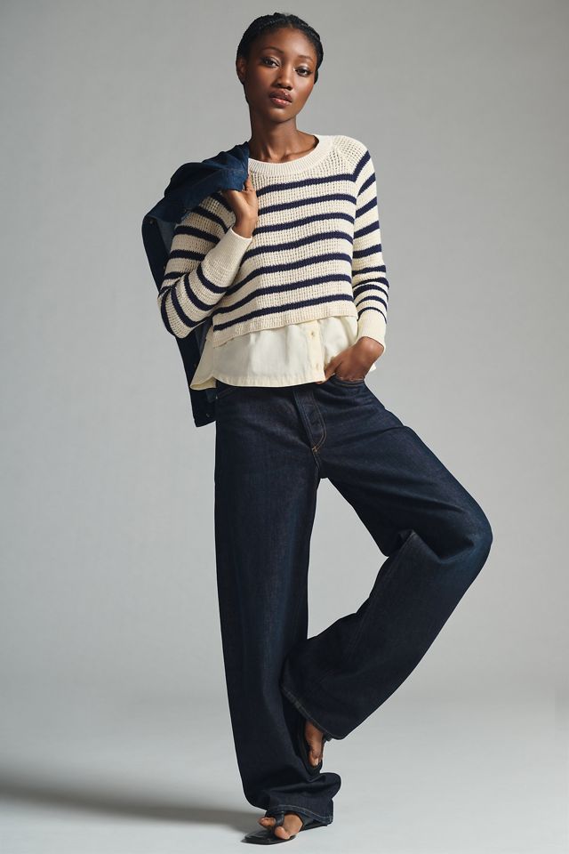Maeve Layered Pullover Sweater #4